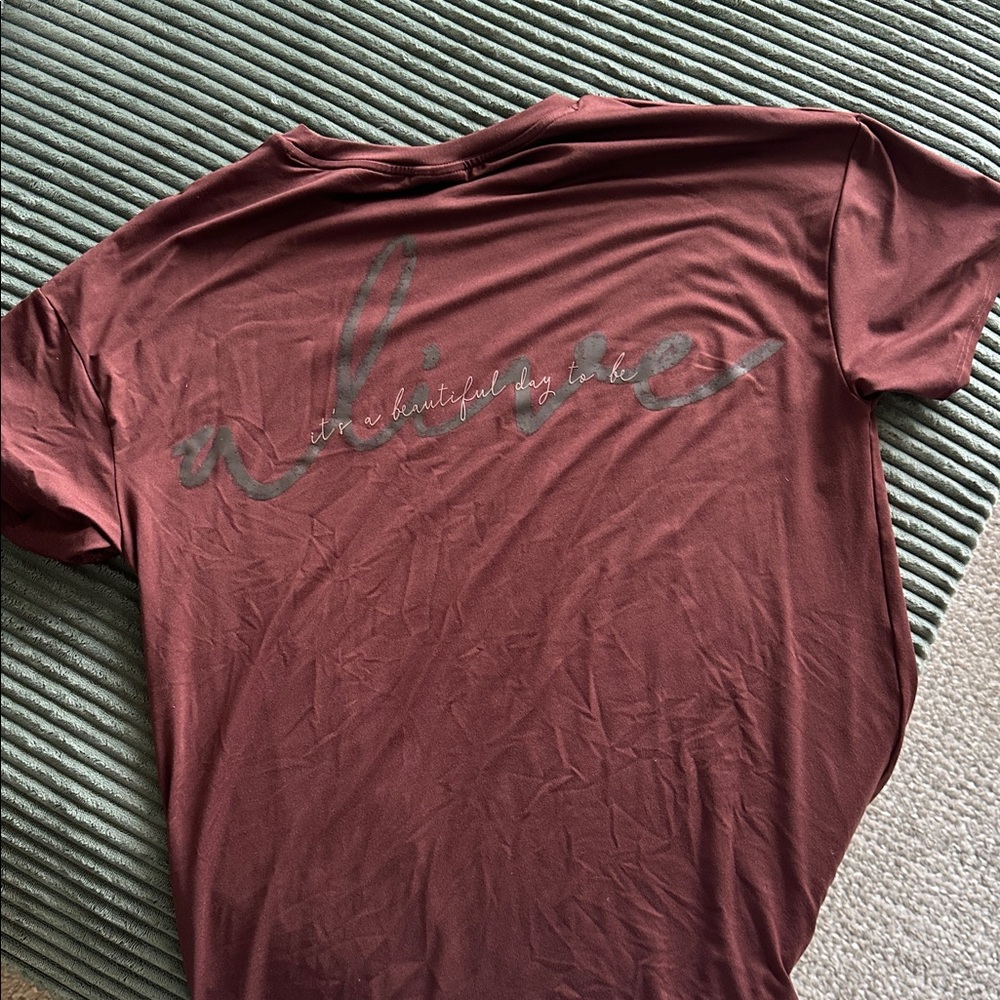 Gymshark/Whitney Simmons collection tshirt size small, brown